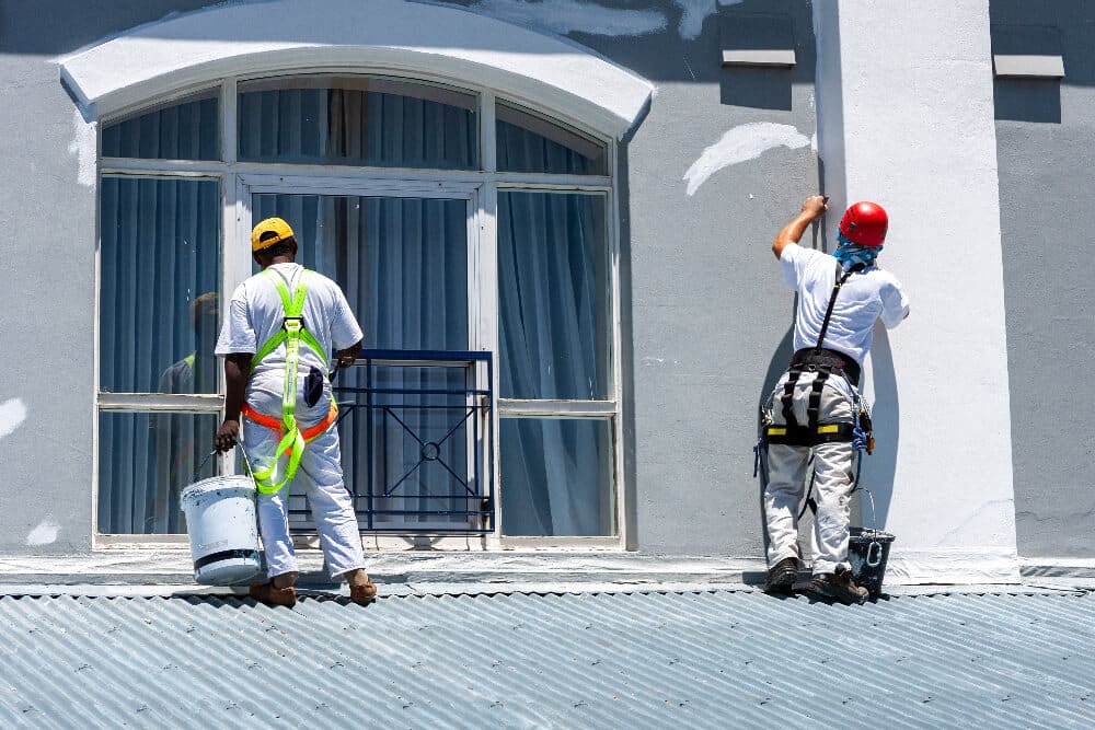 Crew at Mark Powers Painting completing a Commercial Painting job in Lincoln City OR